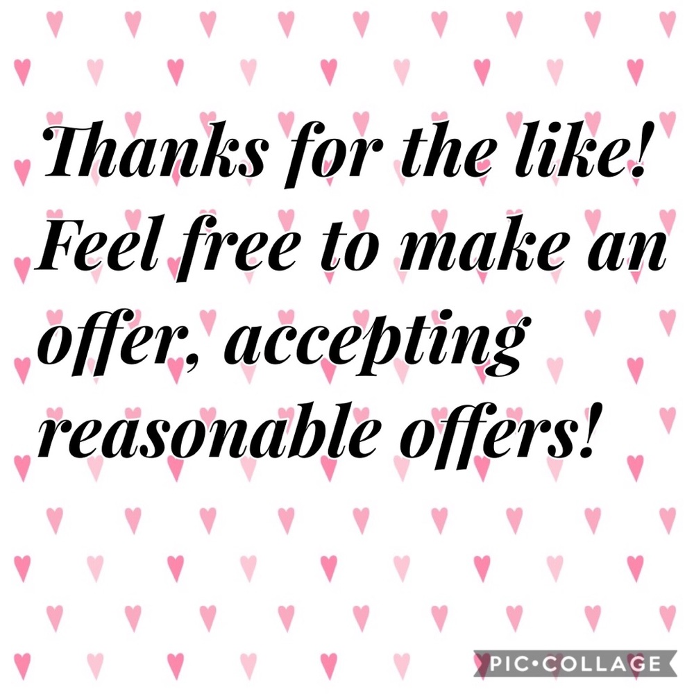 Reasonable offers welcomed.